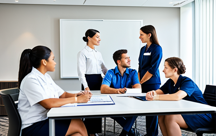 호텔관리사 자격증 국제 인정 여부 - **Prompt:** A student in a classroom, fully clothed in modest attire, attending a hospitality manage...