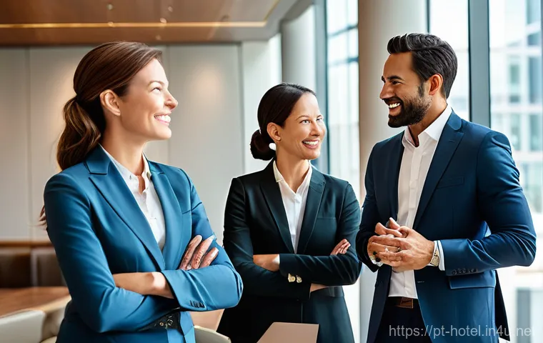 호텔관리사 시험 합격 노하우 - **Transformational Leadership in a Modern Hotel Setting**
    *   **Prompt:** A diverse team of hote...