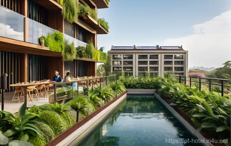 호텔 실무 교육과정 비교 분석 - **Prompt:** A vibrant and modern hotel lobby where a diverse team of hospitality professionals, dres...